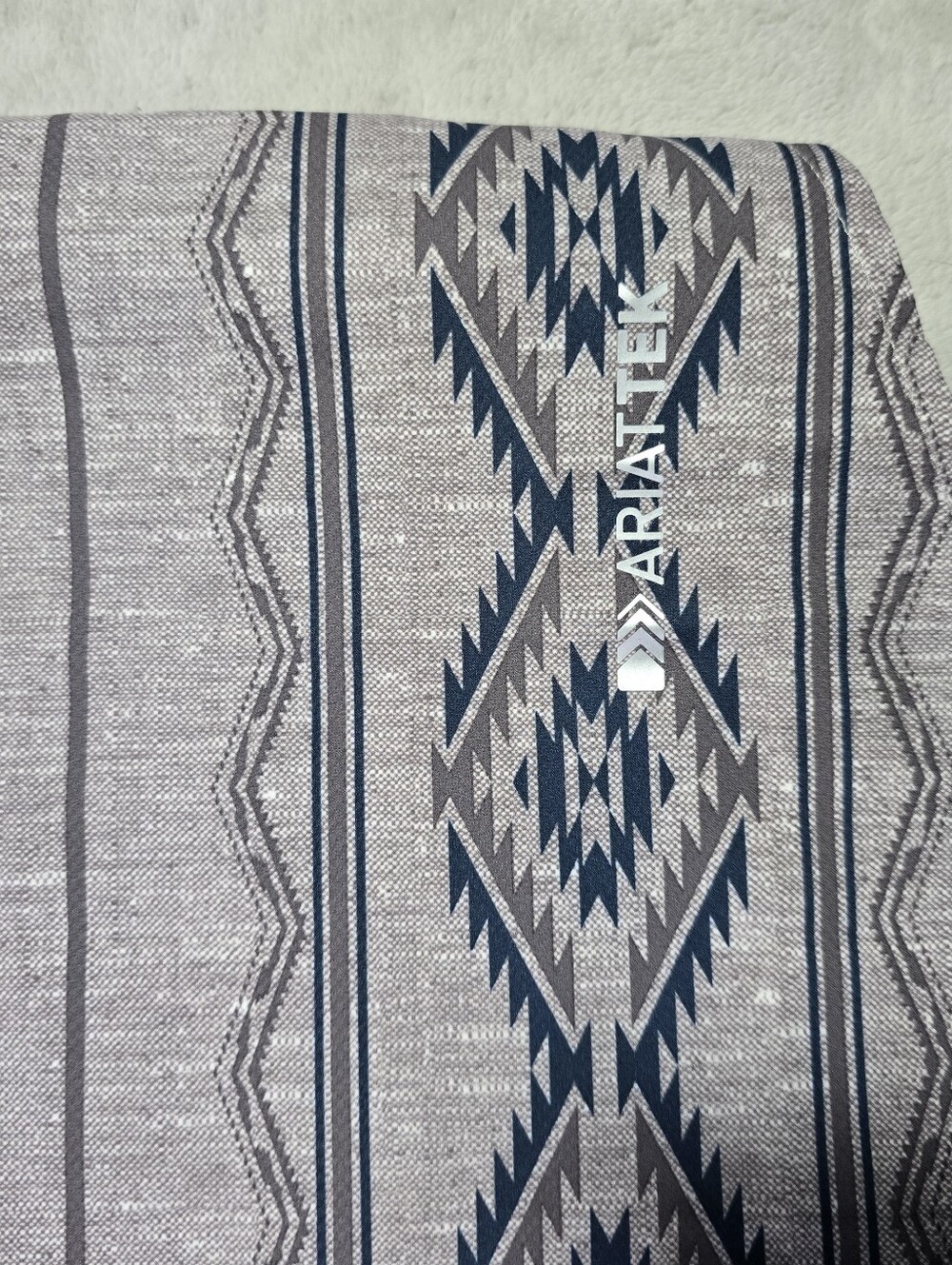 Ariat tek Mens Venttek Outbound Classic Fit Shirt Aztec Long Sleeve XLT Gray - Picture 9 of 9
